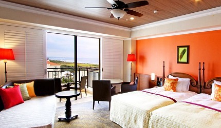 沖繩10大住宿推薦，中部地區的「沖繩阿利比拉日航度假酒店」的房型