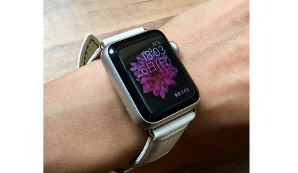 AppleWatch錶帶推薦不鏽鋼米蘭式金屬錶帶顏色推介alto皮革錶帶series長度尺寸穿戴在手上的示意圖
