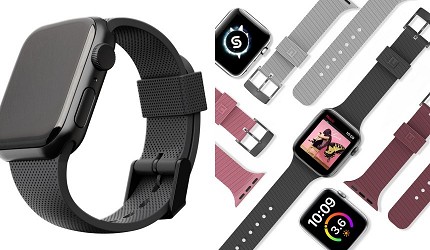 AppleWatch錶帶推薦不鏽鋼米蘭式金屬錶帶顏色推介alto皮革錶帶series長度尺寸美國 UAG Apple Watch 系列舒適矽膠運動錶帶