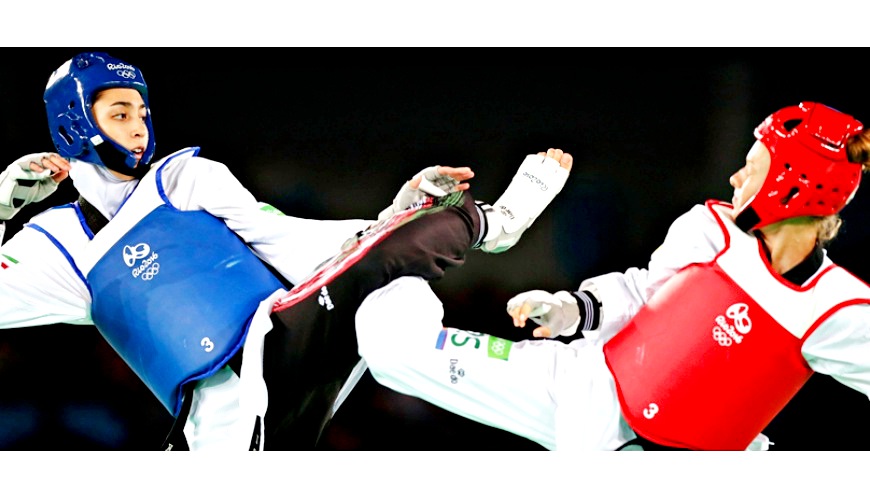 2020東京奧林匹克運動項目日語教學的跆拳道（テコンドー）形象圖