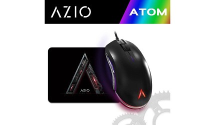 電競滑鼠推薦2021推介高DPI有線無線FPS遊戲專用差別比較AZIO ATOM RGB 炫彩光弧電競滑鼠