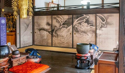 靜岡自由行景點推薦濱松市國家指定文化財龍潭寺的屏風龍的襖繪