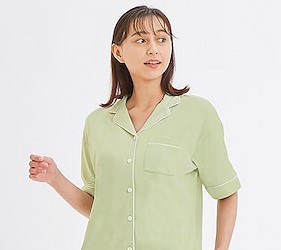 睡衣推薦推介男女睡衣套裝日系可愛日本居家服品牌GU蘆薈睡衣