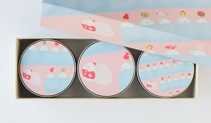 日本伴手禮推薦新潟浮星糖果罐裝插畫家永井李奈系列