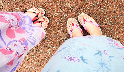 夏の風物詩日本夏天傳統服裝和服浴衣