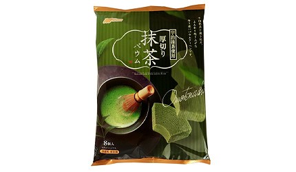 日本網購必買綠茶抹茶甜點厚切宇治抹茶年輪蛋糕