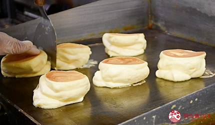 東北福島必吃美食5選爆餡圓盤餃子超多汁、奶油厚片吐司奶香爆發最推薦推介的CANDY-DO超蓬鬆的鬆餅料理過程