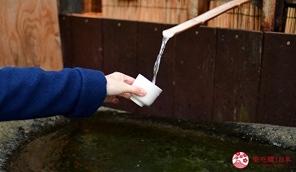 日本輕井澤長野附近療癒慢活女子旅推薦推介的佐久可以參觀的SAKU 13的橘倉酒造內可以試喝釀酒用的井水