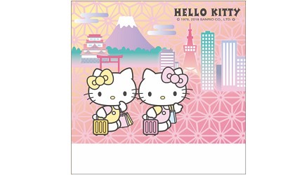 東京銀座三越樂吃購讀者來店禮Hello Kitty的和紙便條紙“width=