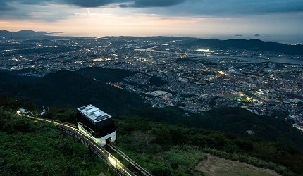 日本新三大夜景都市山口縣北九州市價值百億美元的皿倉山夜景