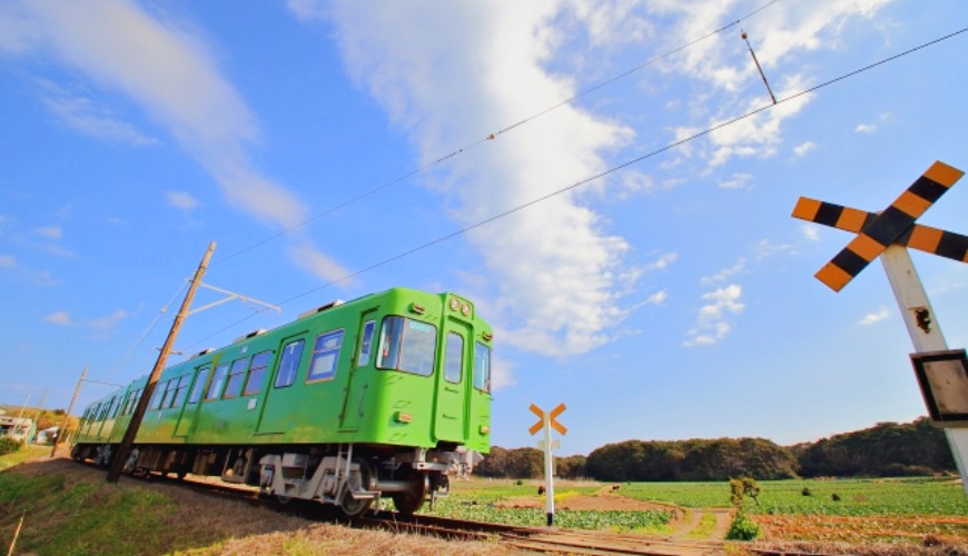 日本地名讀音文章介紹之銚子電鐵形象圖