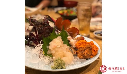 日本道地居酒屋內提供的龍蝦刺身