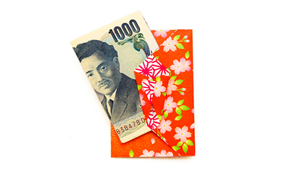 一個日本人封禮金時用的祝儀袋跟日圓