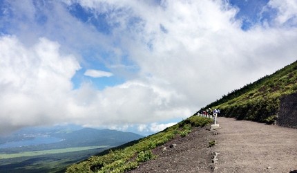日本富士山的其中一條登山路徑
