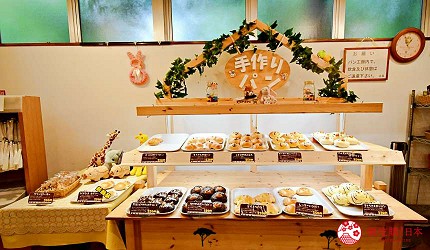 靜岡景點親子遊推薦富士野生動物園的手工麵包店