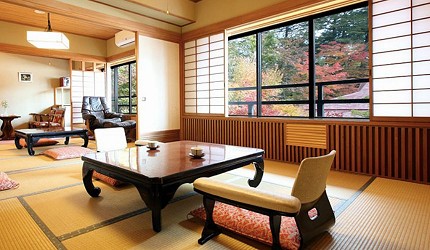 輕井澤一日遊地表最強10間住宿推薦之正統和風旅館「Hotel Tsuruya」的房間形象照