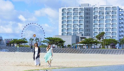 “沖繩自由行住宿公寓式飯店Monpa美濱美國村日落海灘