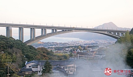 日本九州自由行別府溫泉旅行北九州機場交通推薦景點地獄巡禮巡遊海地獄血池地獄鬼石坊主地獄龍卷地獄明礬地獄岡本屋布丁