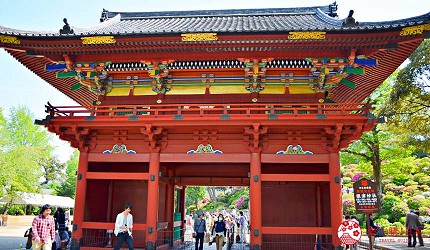 東京自由行上野景點根津神社樓門