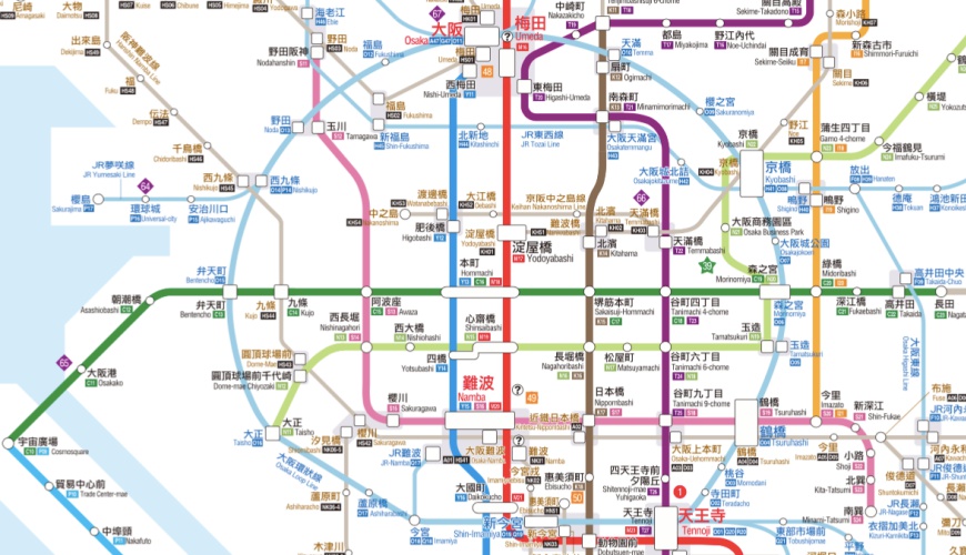 大阪自由行大阪環狀線自助旅行交通大阪地鐵