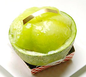 日本關東茨城縣哈密瓜甜點伴手禮土產一整顆哈密瓜蛋糕