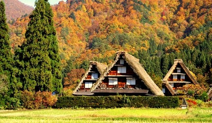 白川鄉合掌村經常吸引大批觀光客