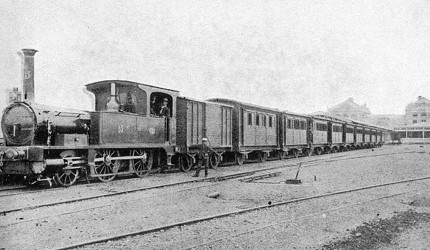 明治初期的火車