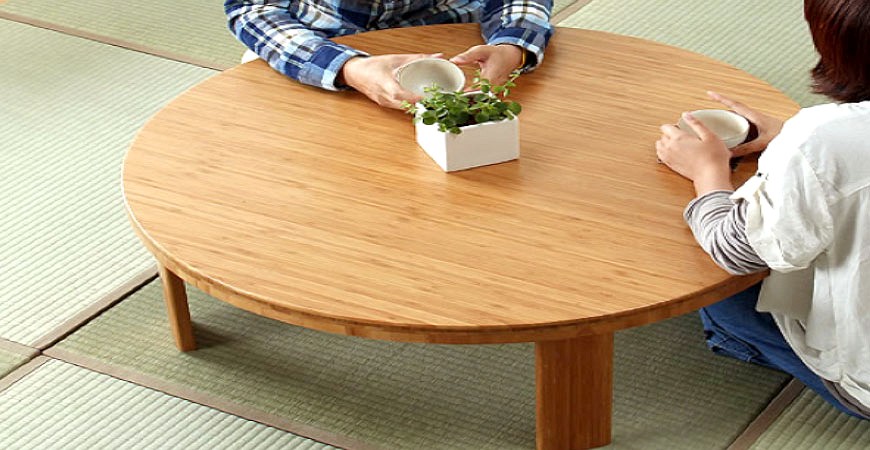 日本和室矮餐桌小餐桌示意圖