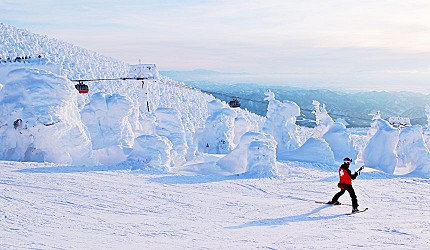 山形藏王樹冰滑雪
