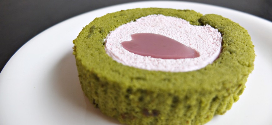 櫻花抹茶蛋糕卷桜と抹茶のロールケーキ
