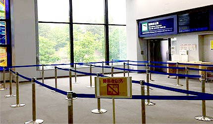 日本岡山機場國際線2樓入關處