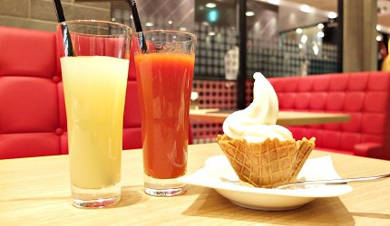 北海道くろまる的果汁和甜點