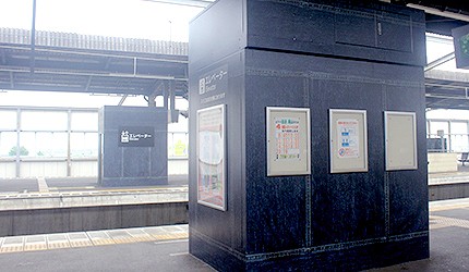 日本岡山JR兒島站電梯