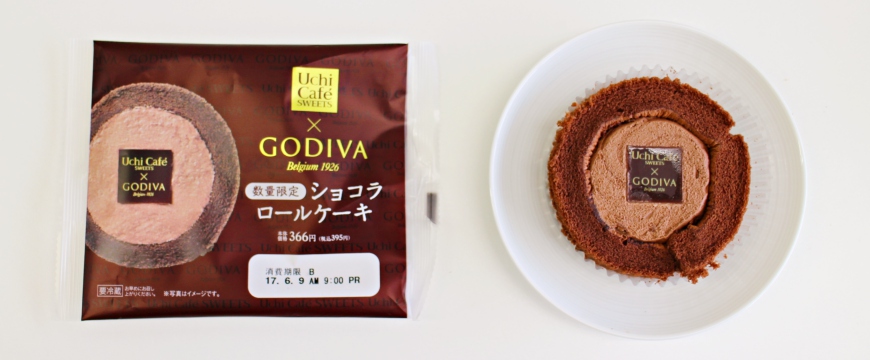 Uchi Café SWEETS × GODIVA 巧克力瑞士卷甜點蛋糕捲 ショコラロールケーキ