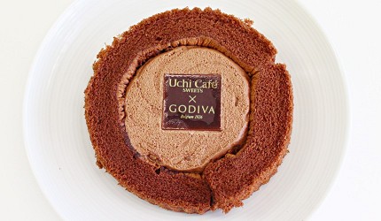 Uchi Café SWEETS × GODIVA 巧克力瑞士卷甜點蛋糕捲 ショコラロールケーキ