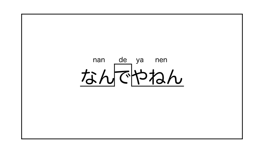「樂吃購！日本」日語學習大阪腔教學「なんでやねん」的發音示意圖
