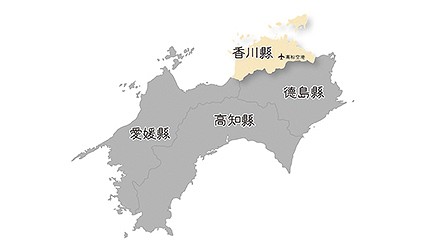日本香川縣位置地圖